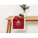 Bieżnik świąteczny czerwony LATTICE 40x120 cm