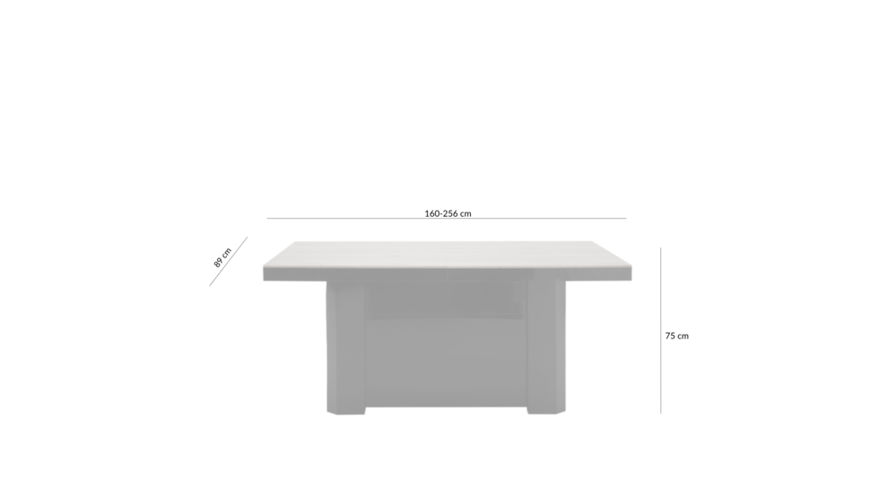 Stół rozkładany KOLOS dąb słoneczny/czarny połysk