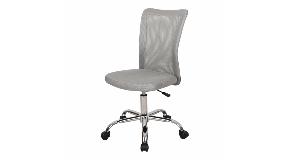Krzesło biurowe bez podłokietników szare CAEN