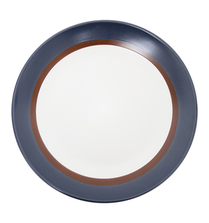 Talerz obiadowy biało-niebieski MARINE 26,8 cm