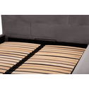 Łóżko szare z pojemnikiem MEZO 120x200 cm
