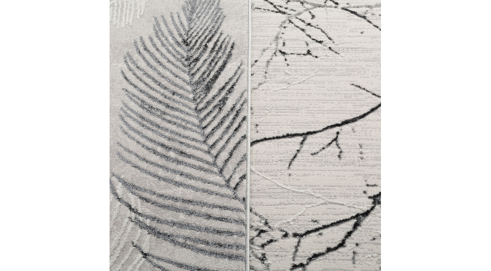 Dywan szaro-kremowy drzewa SUNSET 80x150 cm - kolekcja.