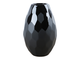 Wazon ceramiczny czarny 21 cm