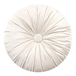 Poduszka dekoracyjna okrągła kremowa SELMA 40 cm