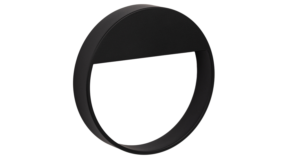 CAPTURA BAU to okrągły, aluminiowy uchwyt o wykończeniu w matowej czerni.