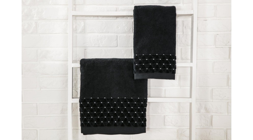 Ręcznik czarny DIADEM 70x140 cm
