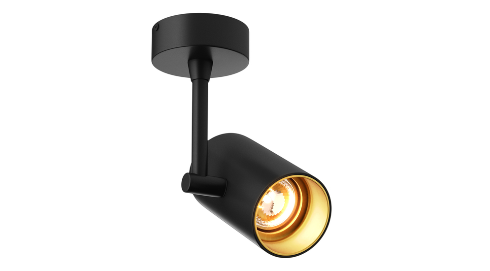 Reflektor podwieszany TORI w czarnym, matowym kolorze z 2 rodzajami podstawy. Regulacja klosza pozwala na skierowanie światła w dowolne miejsce.