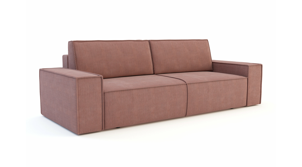 Sofa sztruksowa rozkładana 3-osobowa FIORD