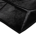 Dywan do przedpokoju geometryczny czarny TULSA 80x150 cm