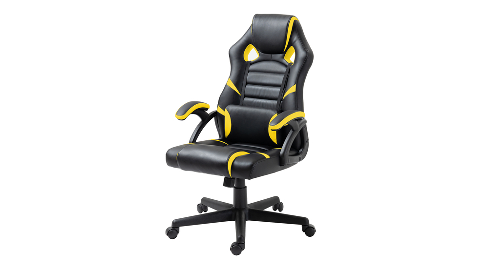 Fotel gamingowy czarno-żółty UPLAY