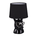 Designerska lampa stołowa ceramiczna czarna DOSY