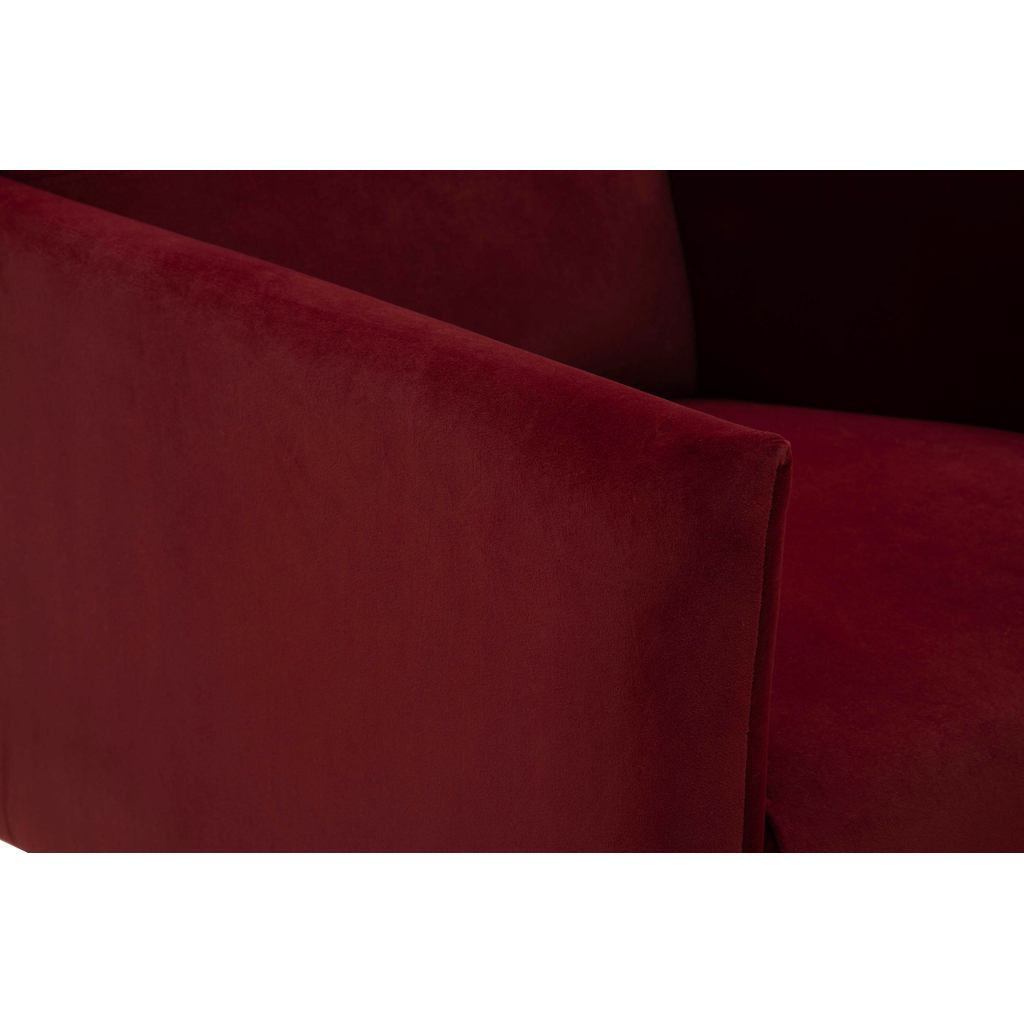 Fotel wypoczynkowy czerwony SEMPLI