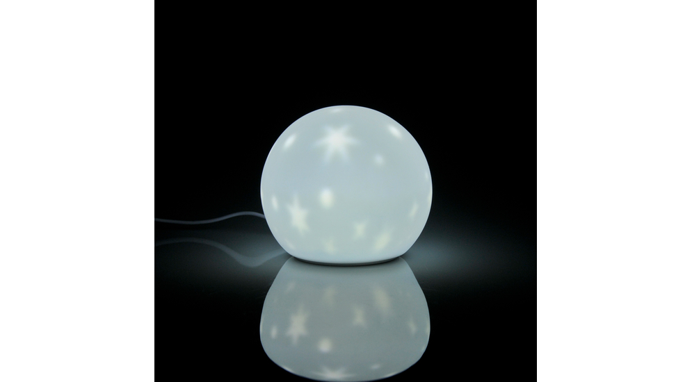 Lampka nocna silikonowa biała LED MOON