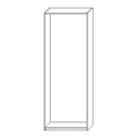 Biały korpus szafy ADBOX 75x201,6x35 cm