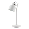 Lampa biurkowa z reflektorem biała chrom DRACO