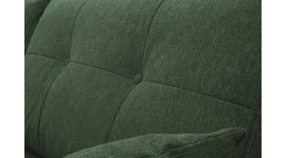 Sofa rozkładana 3-osobowa ciemnozielona MOZI