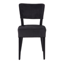 Krzesło tapicerowane czarne RYAN