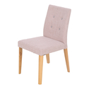 Krzesło tapicerowane różowe STRIVO