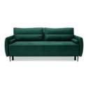Sofa 3-osobowa DL rozkładana zielona KIOTO