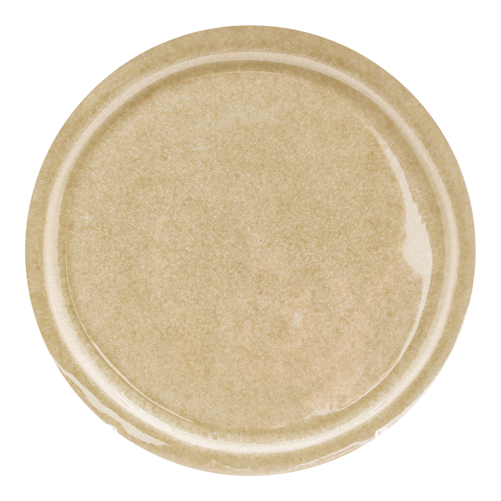 Talerz deserowy ceramiczny kremowy GLACIAR 21 cm