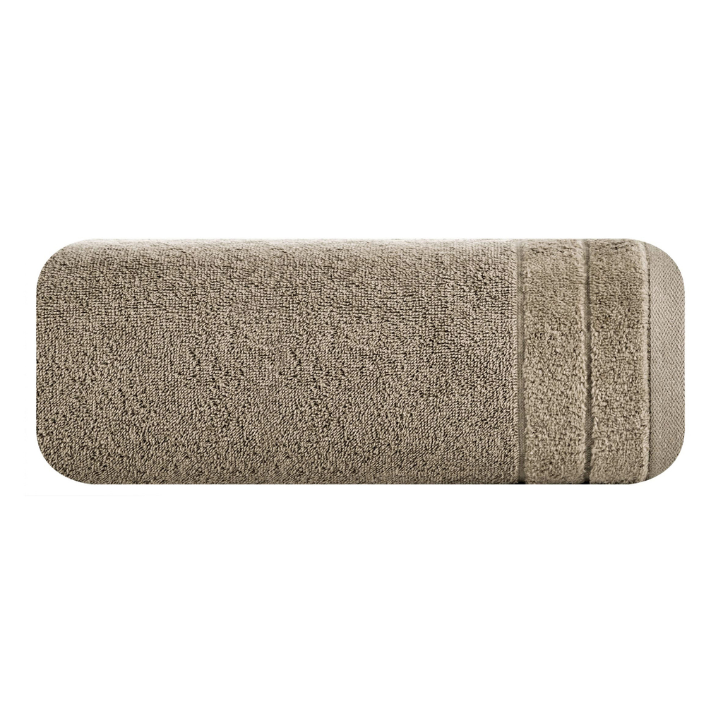 Ręcznik bawełniany jasny brąz DAMLA 50x90 cm