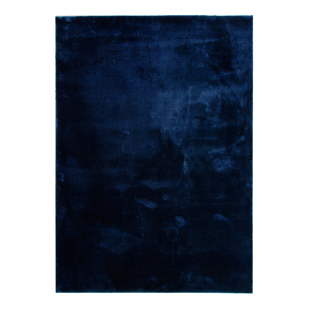 Dywan ciemnoniebieski MILAN 120x160 cm wykonany z przędzy poliestrowej. 