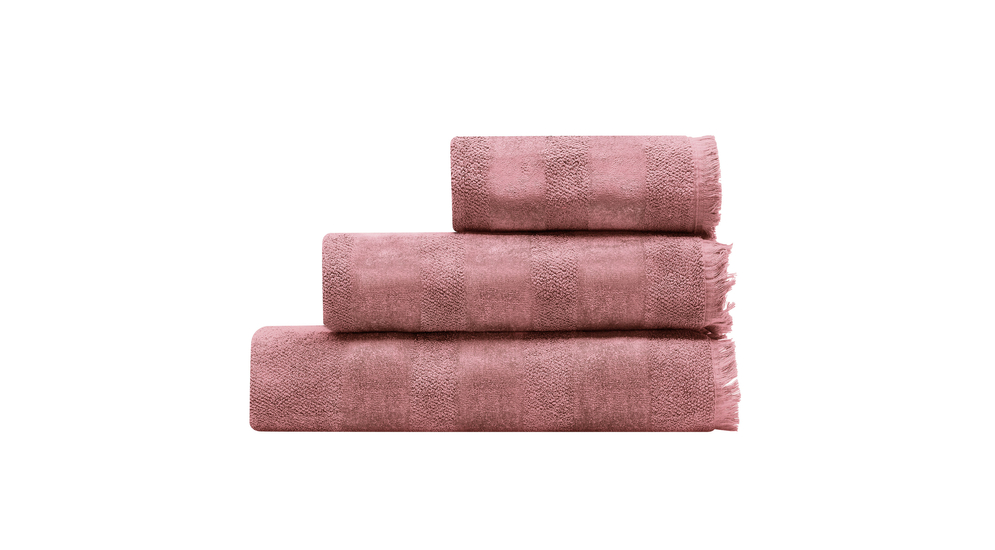 Ręcznik bawełniany róż LANETTE 90x160 cm