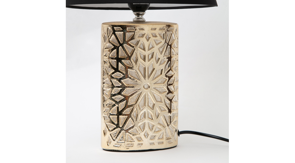 Lampa stołowa ceramiczna złota, 40 cm