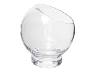 Świecznik szklany 12,5x11 cm