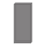 Korpus szafy ADBOX szary – typ II 100x233,6x35 cm
