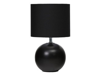 Lampa stołowa nowoczesna abażur czarny PTL20217B