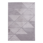 Dywan w trójkąty szaro-biały PROVANCE 160x230 cm