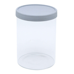 Szklany pojemnik z silikonową pokrywką 760 ml, szary