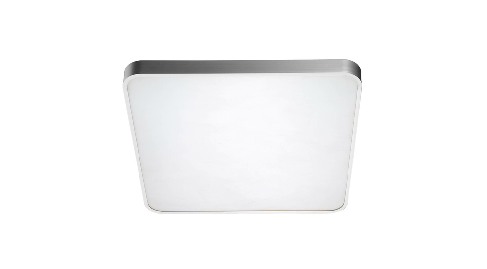 Plafon LED kwadratowy srebrny SIERRA 40 cm