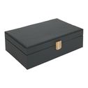 Pudełko na biżuterię czarne 25x16x7 cm