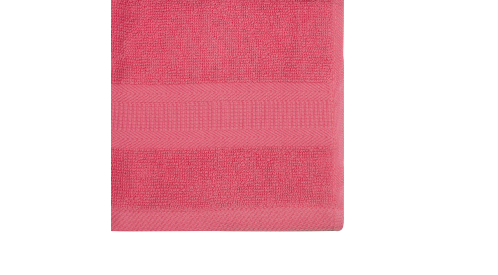 Komplet 3 ręczników bawełnianych różowych 30x30 cm