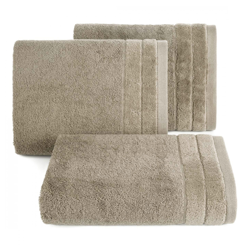Ręcznik bawełniany jasny brąz DAMLA 70x140 cm