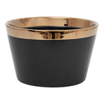 Miska ceramiczna czarno-złota RANDO 600 ml