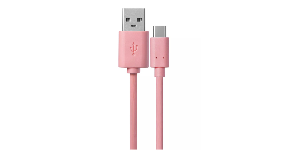 Kabel USB/USB-C 1M różowy