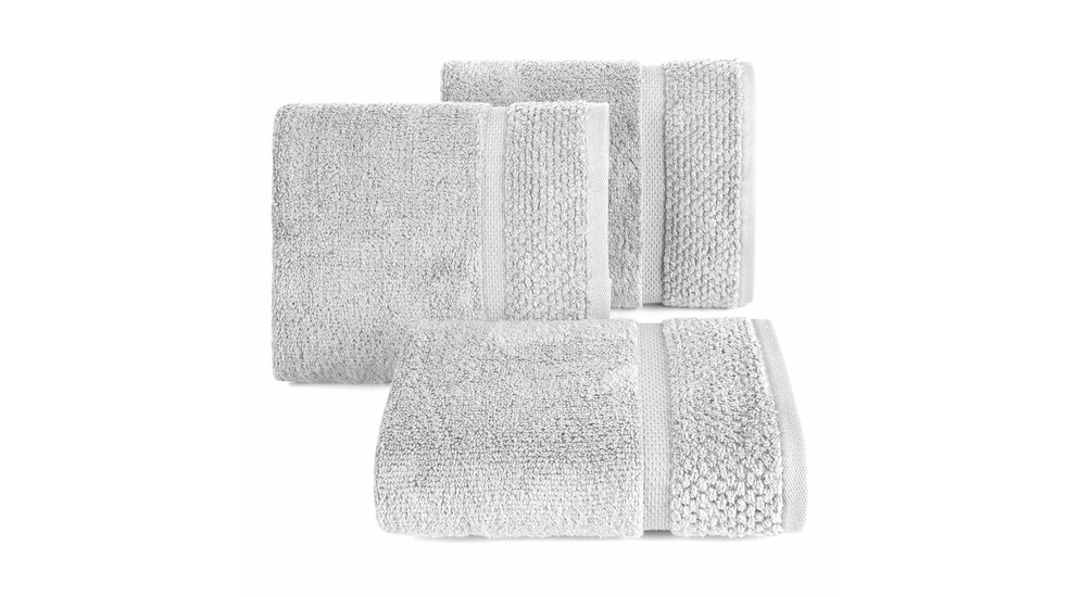 Ręcznik bawełniany srebrny Vilia 50x90 cm