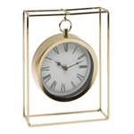 Zegar na biurko złoty 25 cm