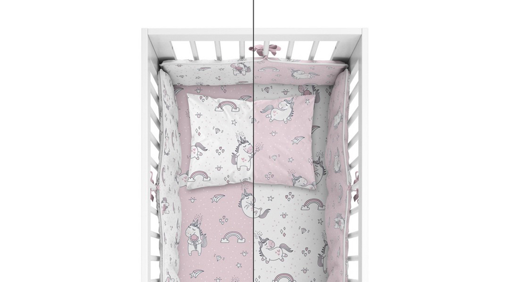 Ochraniacz do łóżeczka niemowlęcego JEDNOROŻEC 180 cm
