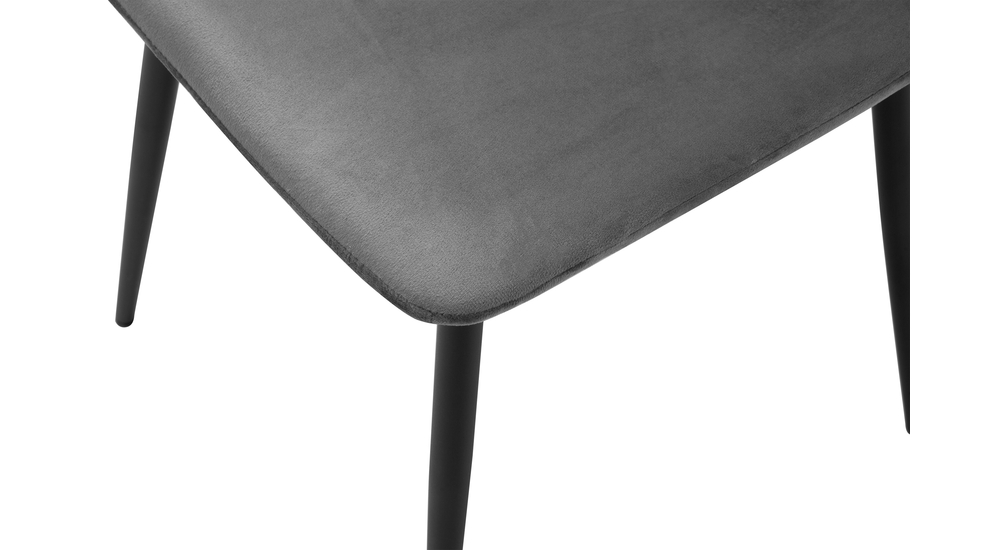 Krzesło welurowe szare FIZMO