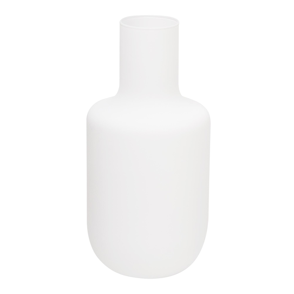 Wazon minimalistyczny matowy biały  25 cm
