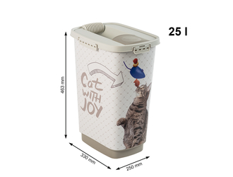 Pojemnik na karmę lub żwirek dla kota CAT CODY 25 L