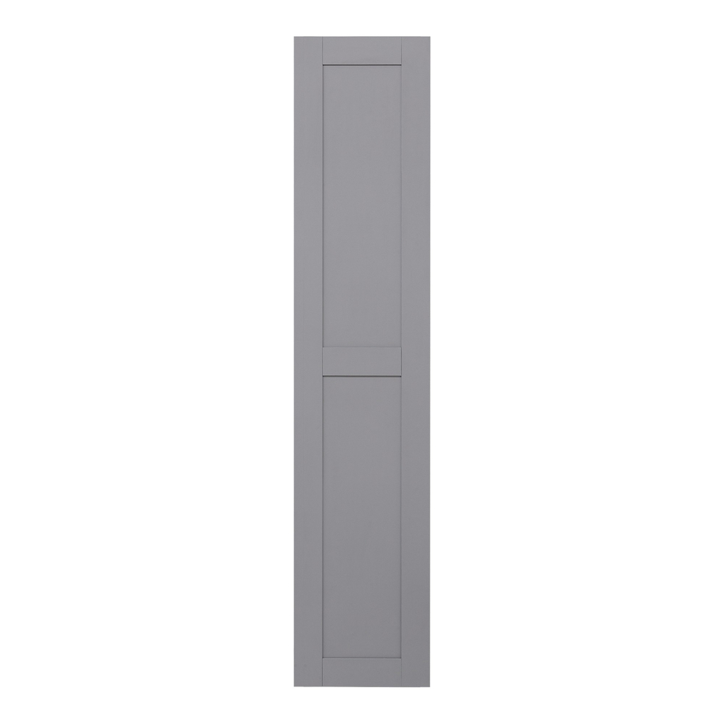 Szary front drzwi CAMILLA do szaf ADBOX to doskonały wybór. Jego design z prostą ramką sprawia, że dobrze prezentuje się jako wykończenie dla nowoczesnych wnętrz.