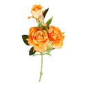 Sztuczny kwiat róża pomarańczowa 85 cm
