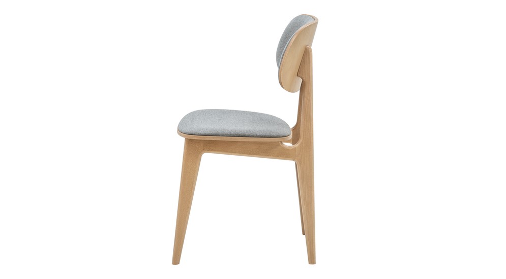 Krzesło z szarym siedziskiem ILIAS