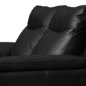 Sofa skórzana 2-osobowa czarna PERLE 