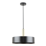 Lampa wisząca czarno-złota LEO 40,5 cm